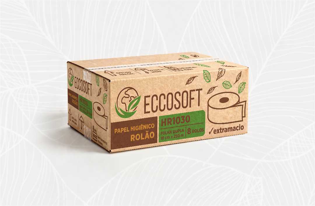 Eccosoft F. Dupla - 10cm x 250m - 8 rolos
